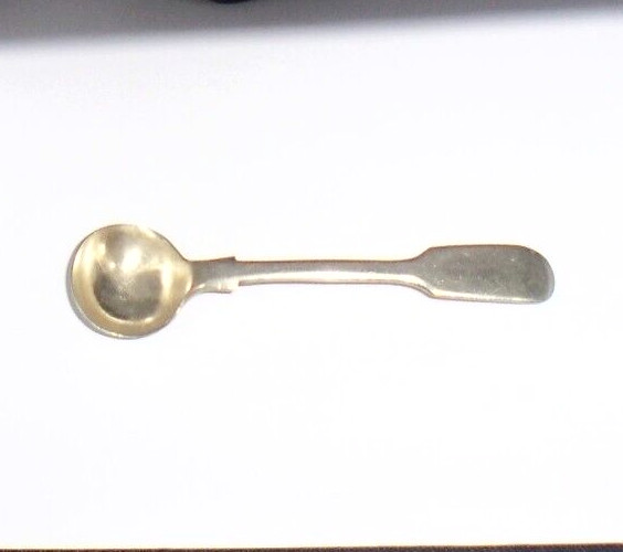 HH&S Victorian Silver Plate Salt/Mustard Spoon “ZULU” 1890’s, Rare!
