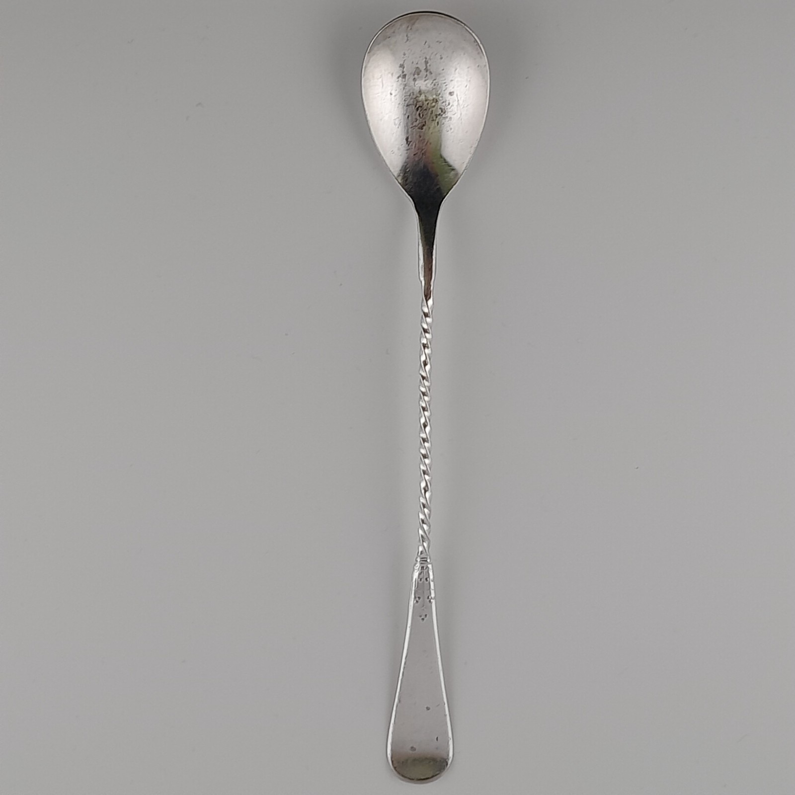 Niagara Falls Silver Co 1877 NF Silverplate Twisted Handle Iced Tea Spoon