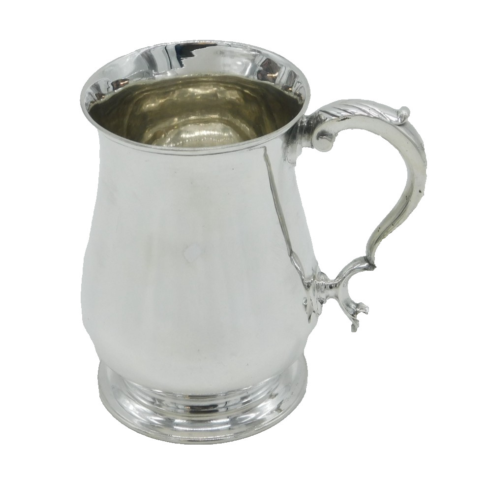 George III Sterling Silver Baluster Tankard Mug Antique 1772 London