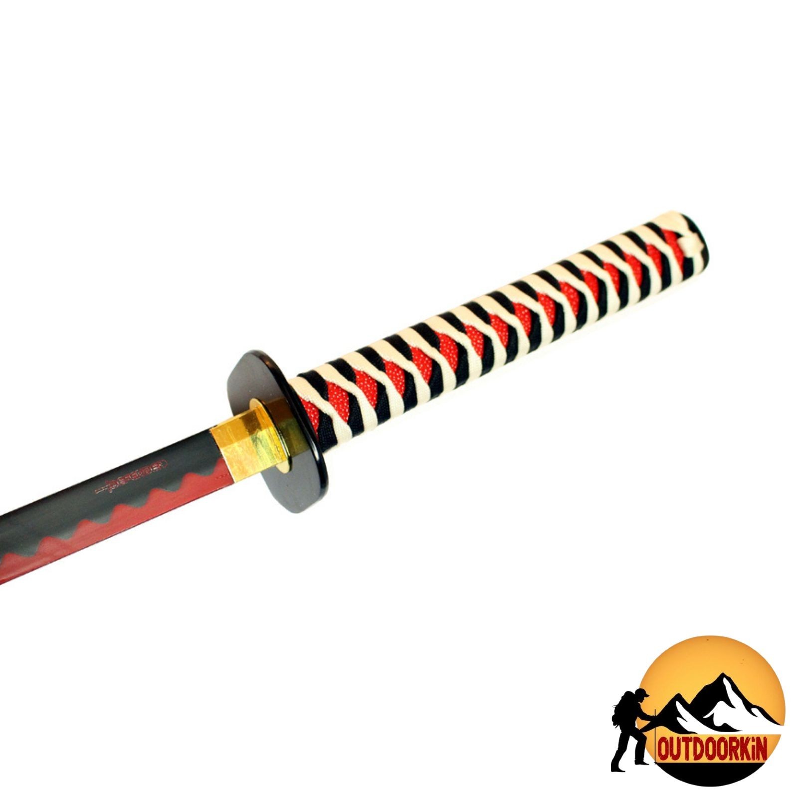 41″ WHITE Japanese SAMURAI Katana Sword Carbon Steel Blade Ninja Collectible