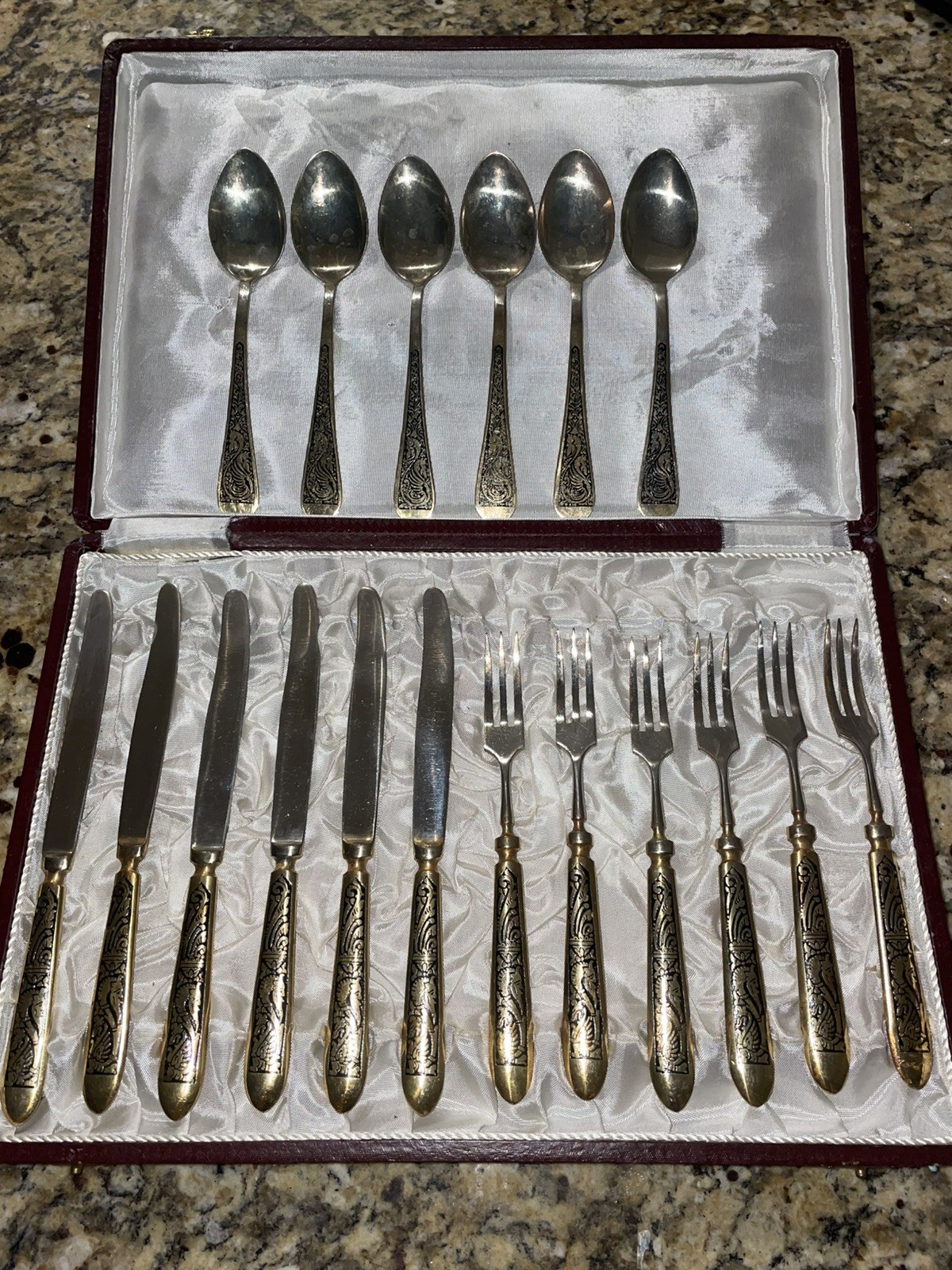 Antique Alpaca Silverware- Assorted Set