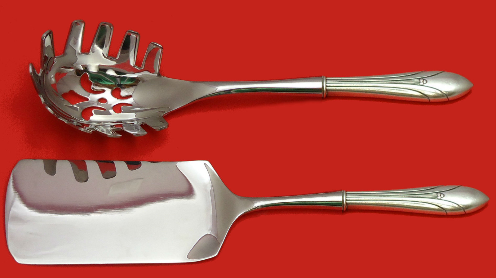 Elsinore by International Sterling Silver Italian Pasta Set 2pc HHWS Custom