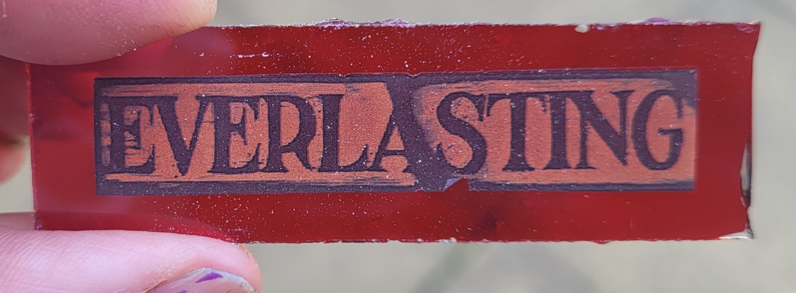 Stained Glass Everlasting church fragment piece 7 cm x 2 cm