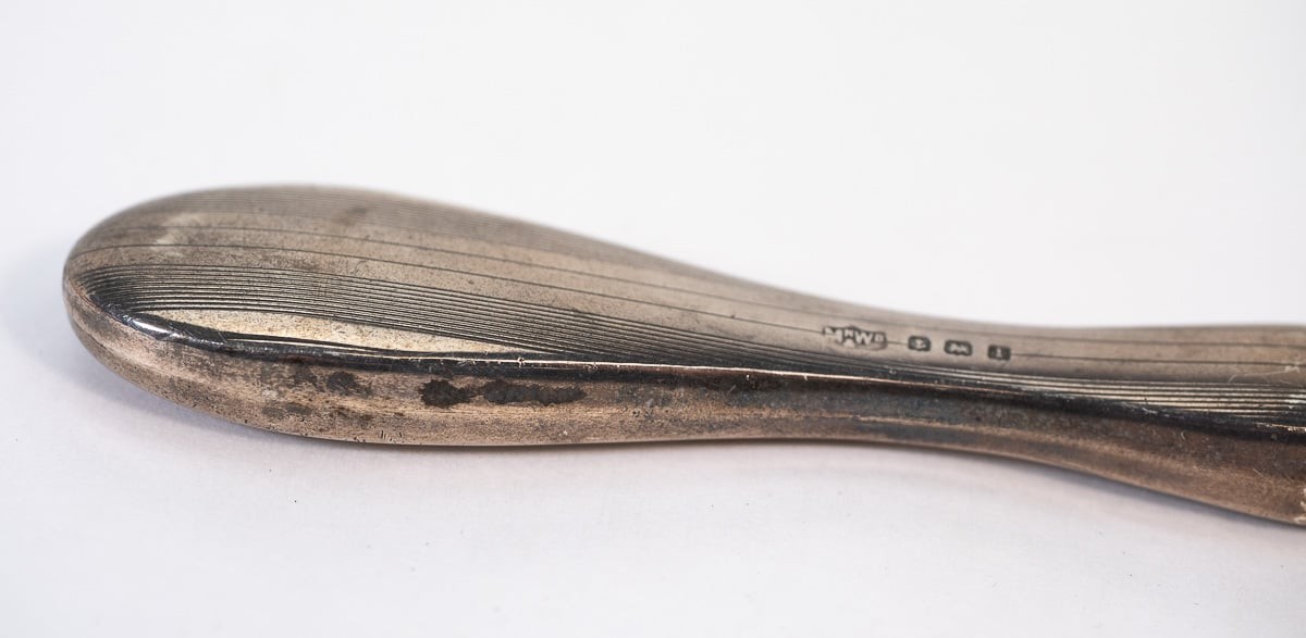 Antique Solid Silver Shoe Horn Hallmarked NWB English Collection Vintage