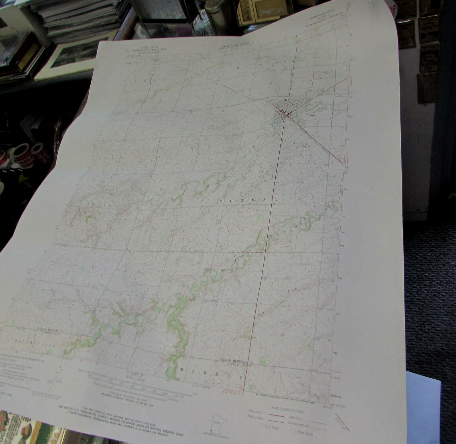 CANBY MINNESOTA – TOPOGRAPHIC MAP U.S. GEOLOGICAL SURVEY 1967