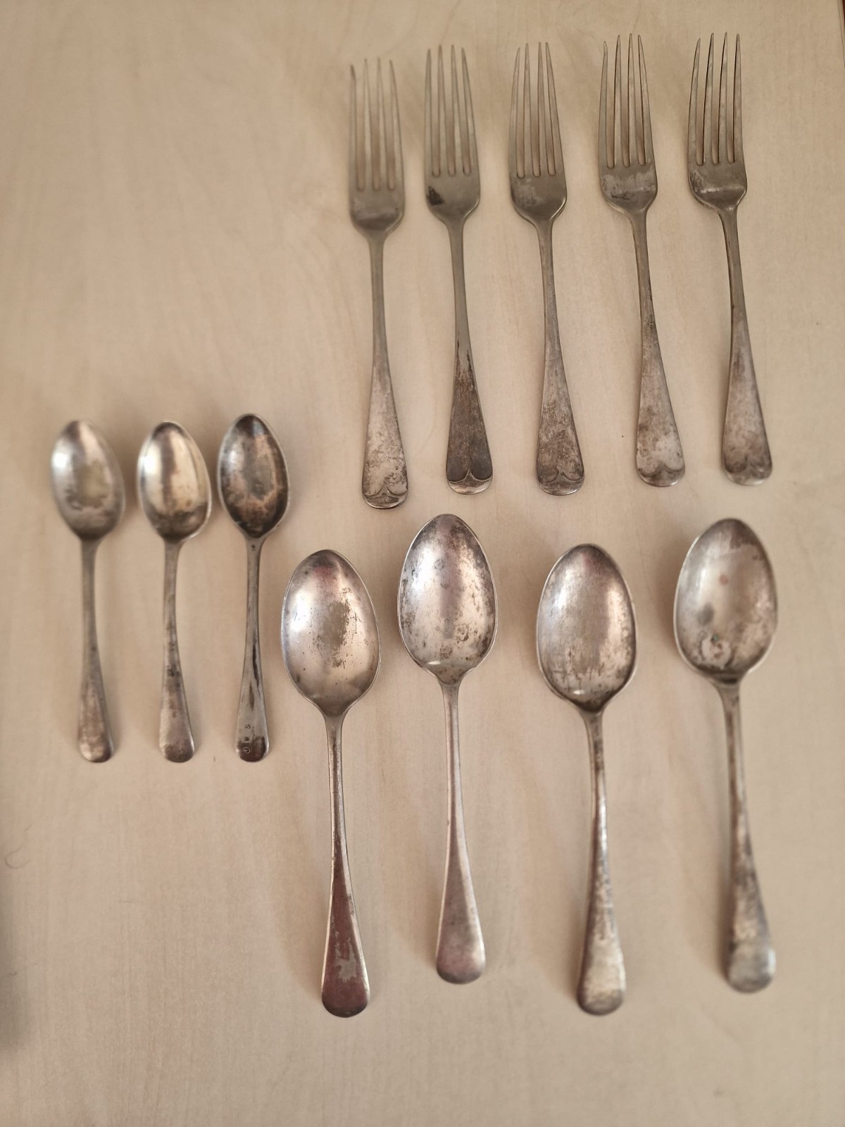 A Selection Of Vintage Marples & Co Cutlery (Forks, Desert Spoons & Tea Spoons)