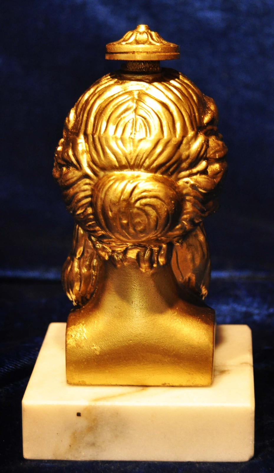 NEOCLASSICAL GILT BUST CARYATID GREEK ROMAN MARBLE GODDESS RELIEF ORMOLU SPELTER