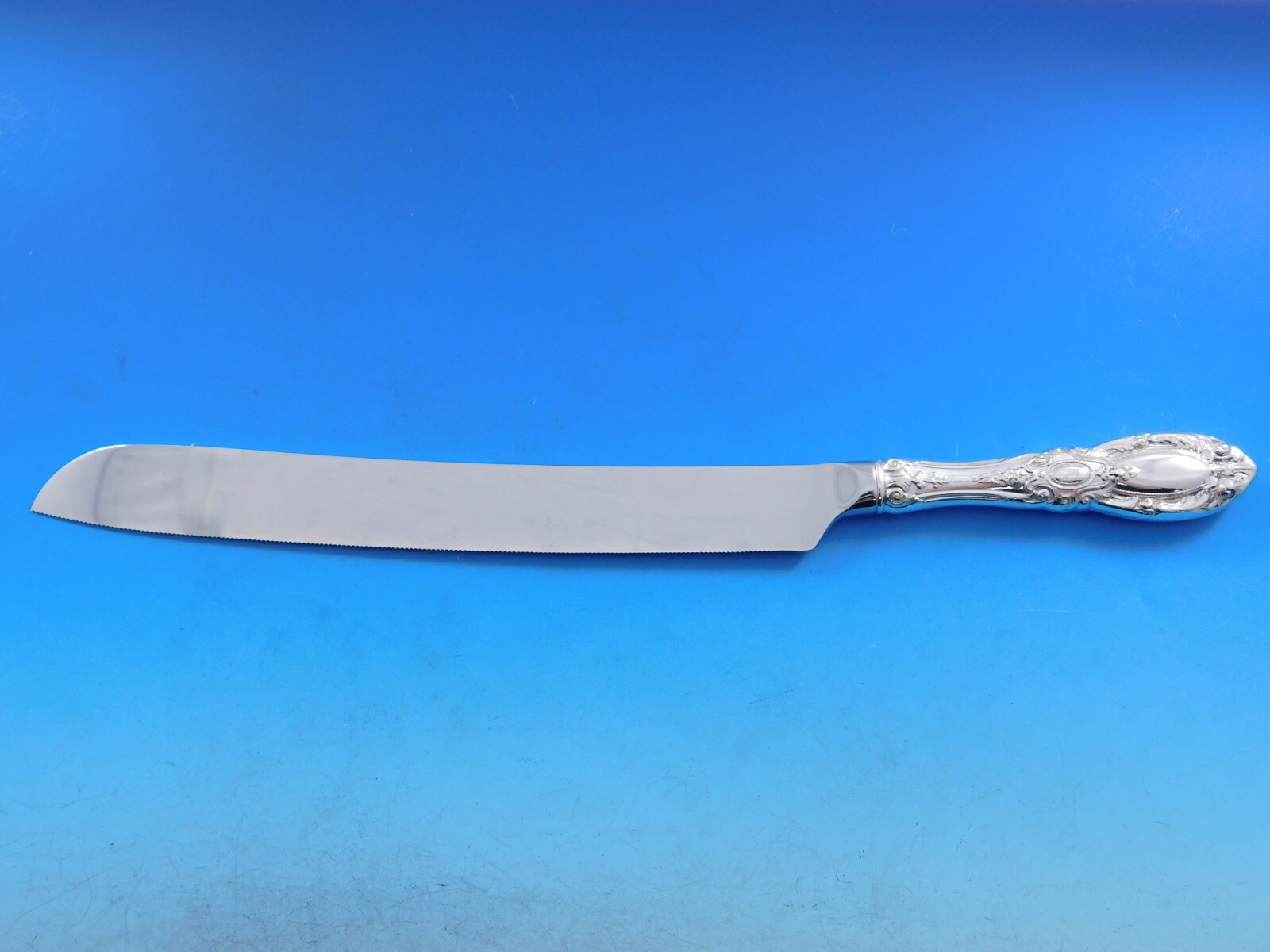 King Richard by Towle Sterling Silver Wedding Cake Knife Custom Made HHWS 12″