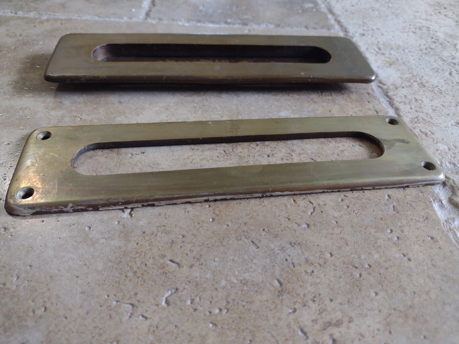 Vintage Sargent And Co. Brass Door Letter Slot Plate # 288M