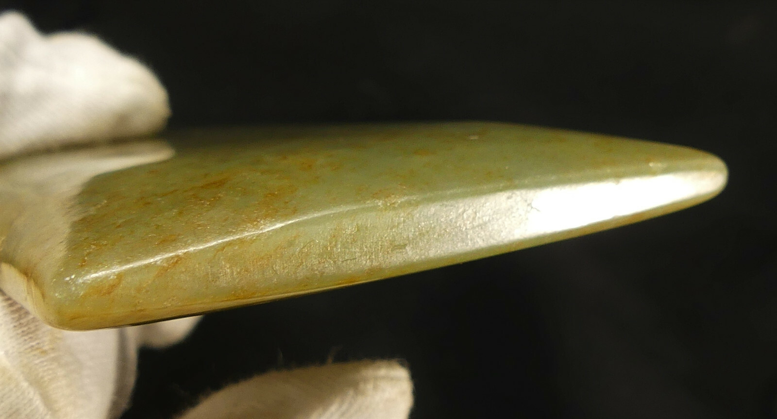 Neolithic Chinese Translucent 7.4″ Jade Axe Head–Hongshan Culture 4500 BC-2250