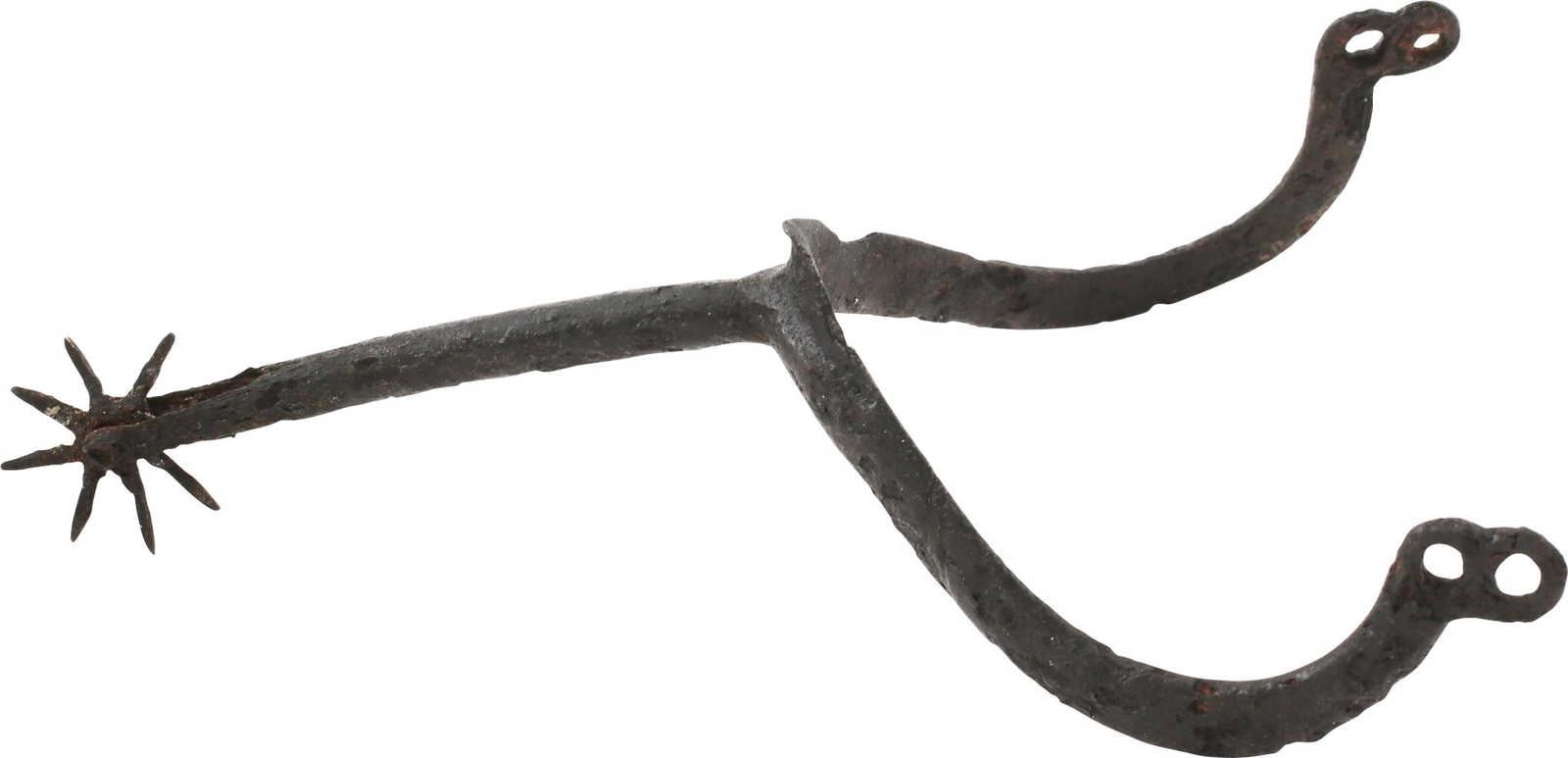 GOTHIC IRON KNIGHTLY RIGHT SPUR C.1400 AD