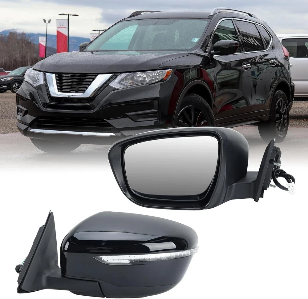 Left Driver Side Mirror Compatible with Nissan Rogue 2014-2021 with Heated Ma…