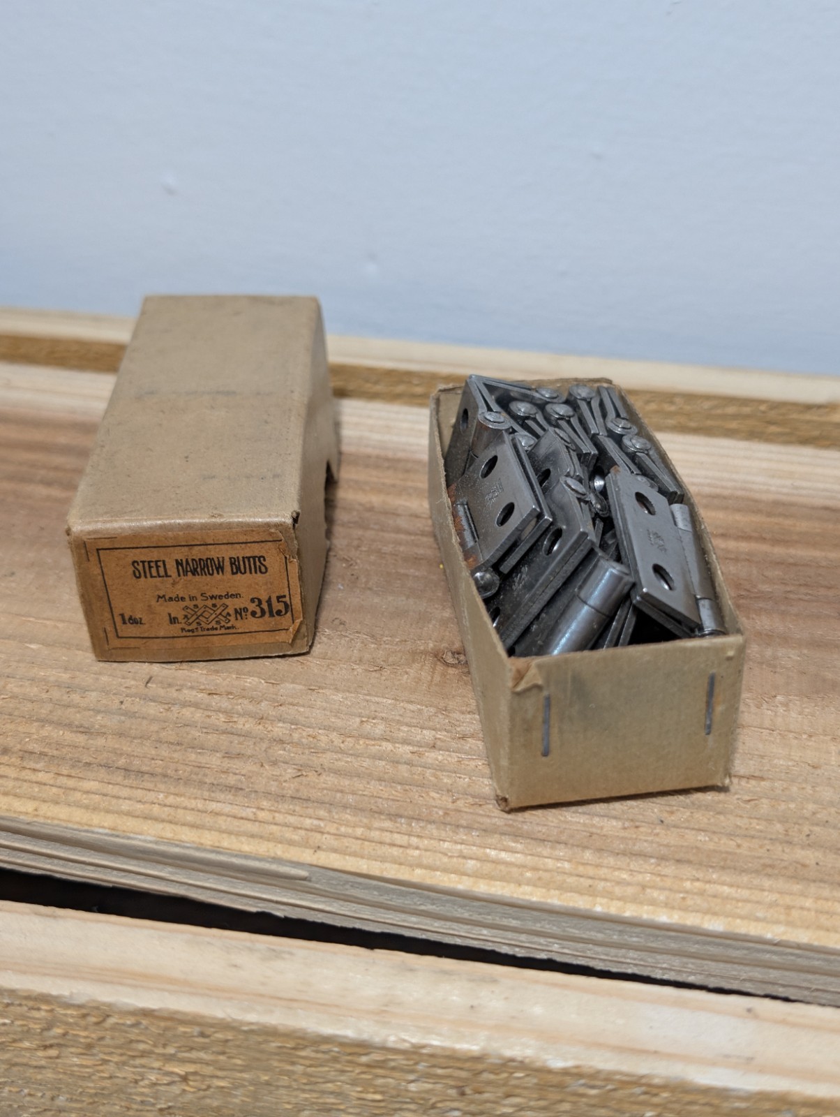 24 Antique/Vintage Butt Hinges 1 1/2″ x 1 1/2″