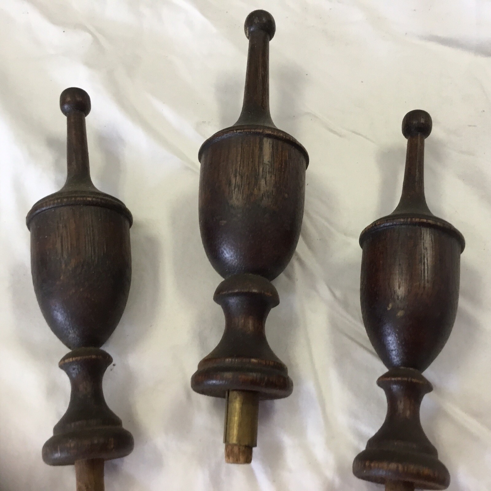 Quarter Sawn Oak Finials (3)