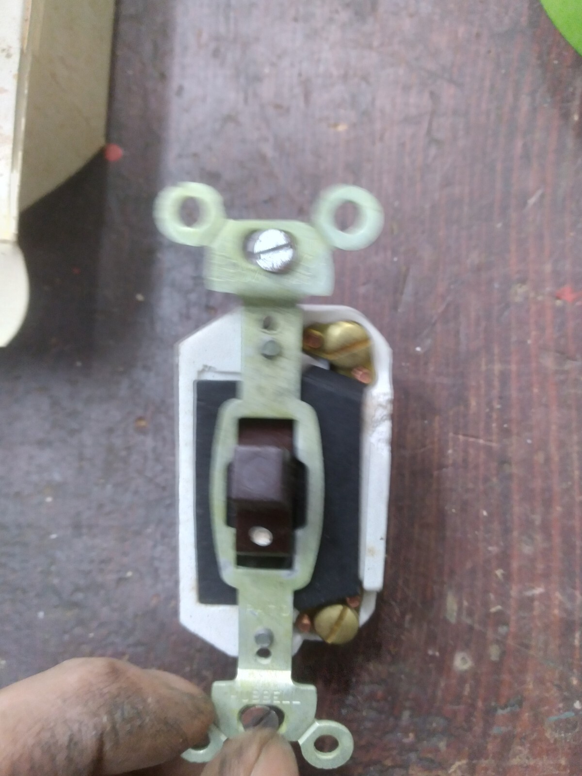 Antique Light Switch Toggle Crouse Hinds Hubbel Porcalin Nos Machine Electric
