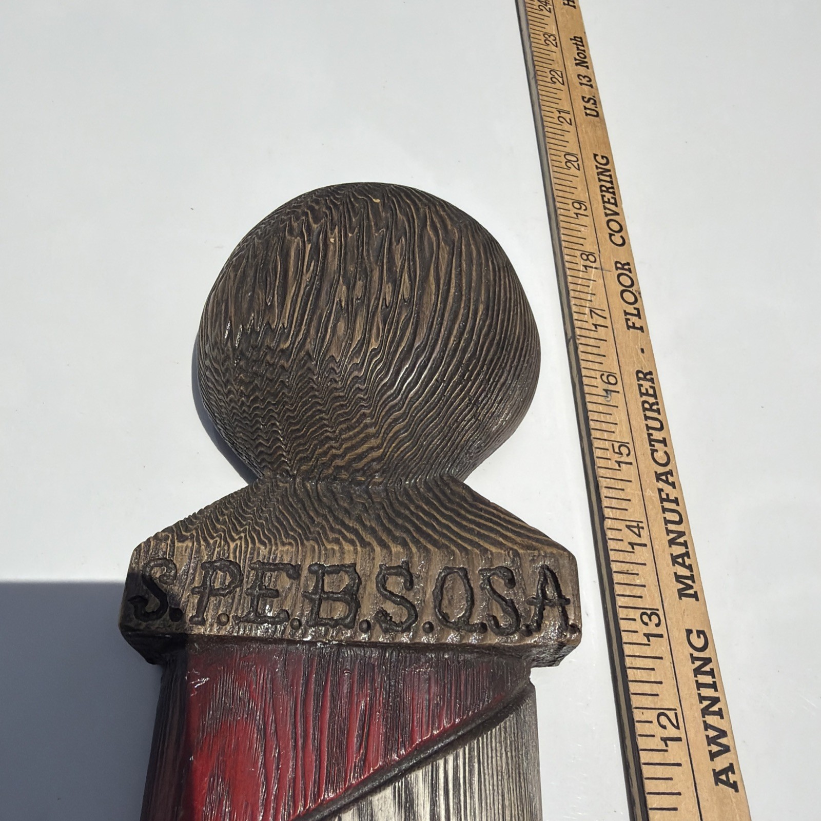 SPEBSQSA “Keep America Singing” wooden wall sign 18in tall