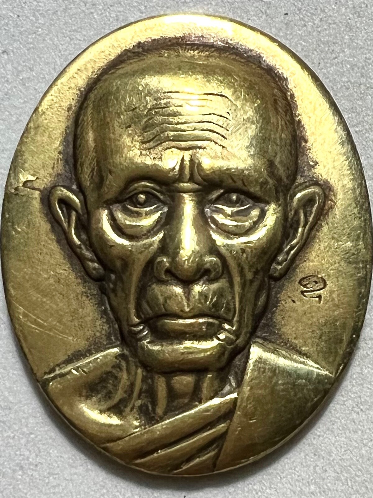 PHRA LP RUAY RARE OLD THAI BUDDHA AMULET PENDANT MAGIC ANCIENT IDOL#60