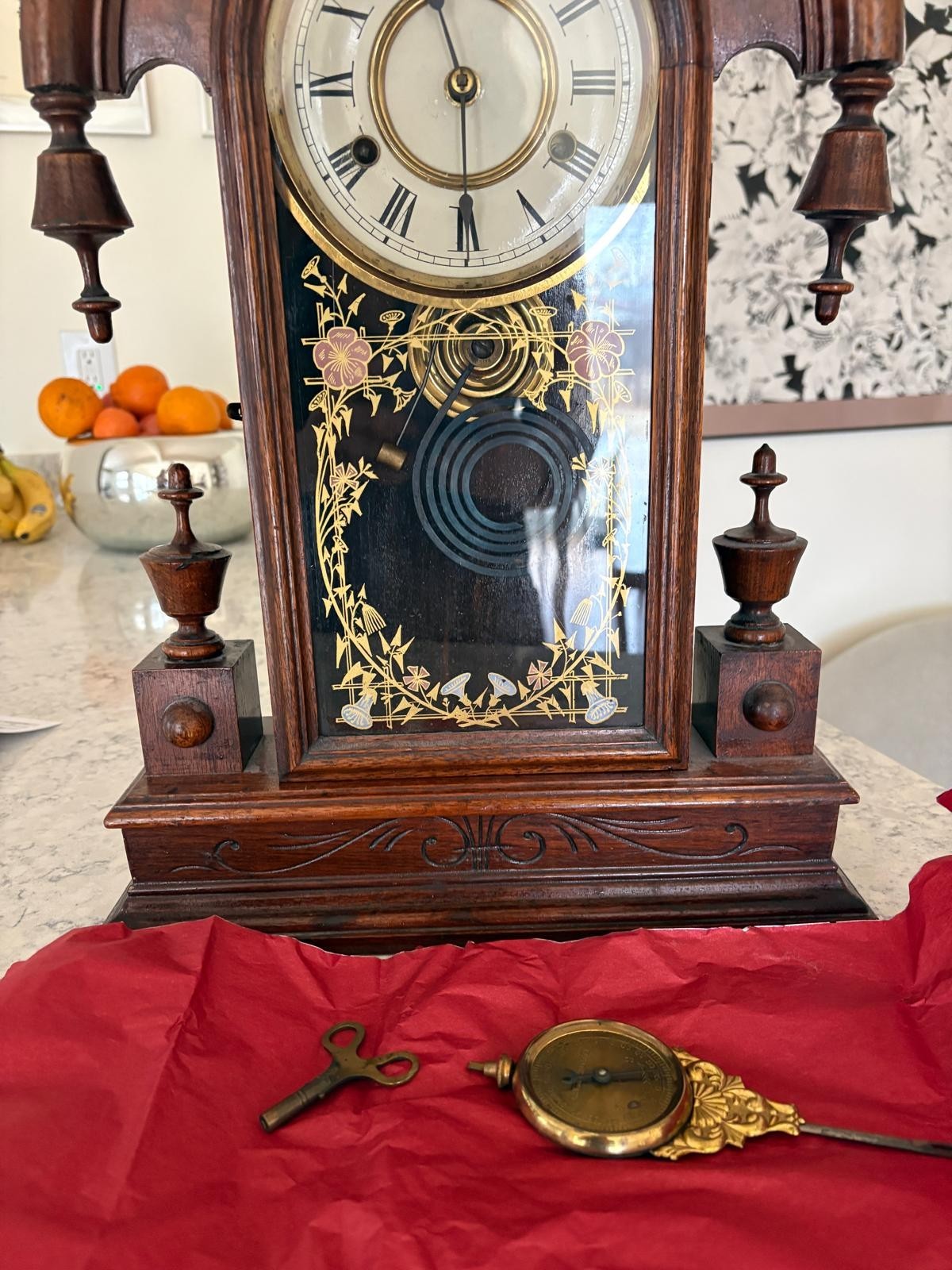 New Haven Clock Co Mantle Clock