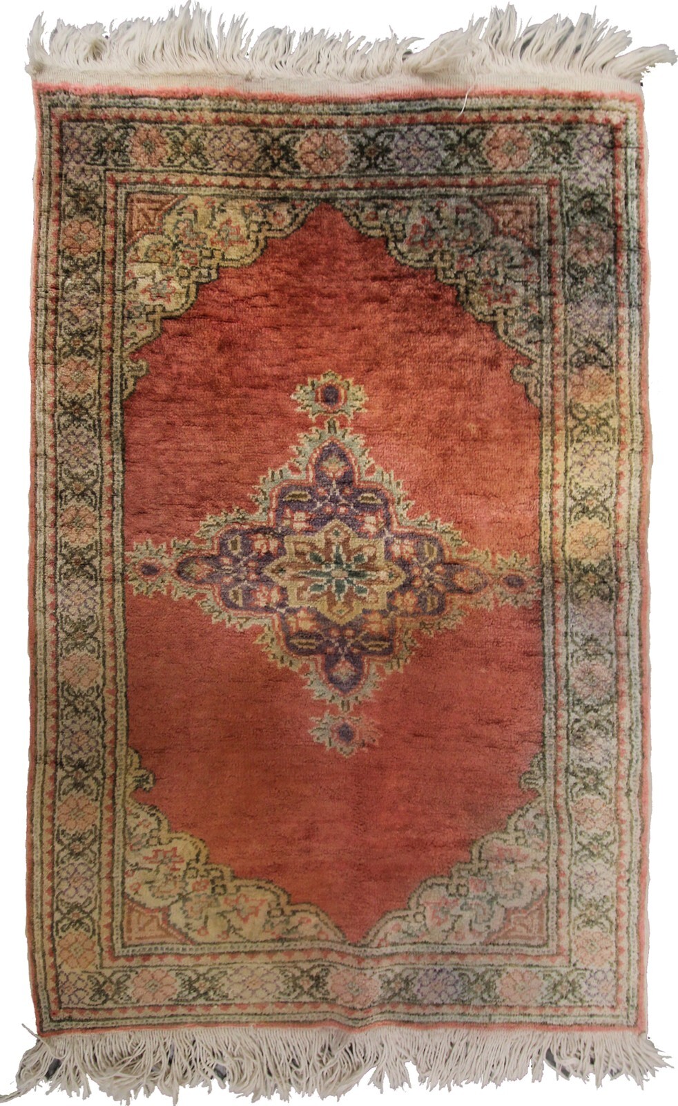 2×3 Rare Vintage Handmade Fine Tapestry Rug Cotton Quality 61cm x 91cm