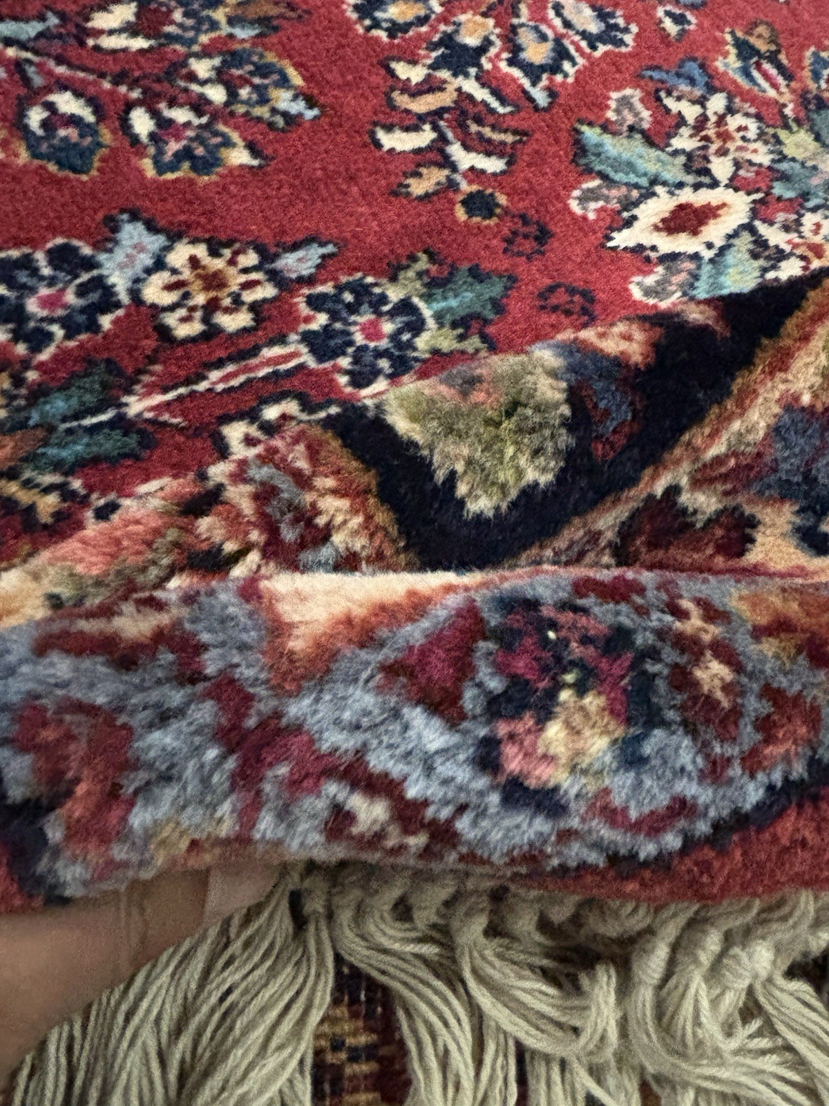 Authentic 8.8 x 10 Vintage Karastan Red Sarouk Rug #785