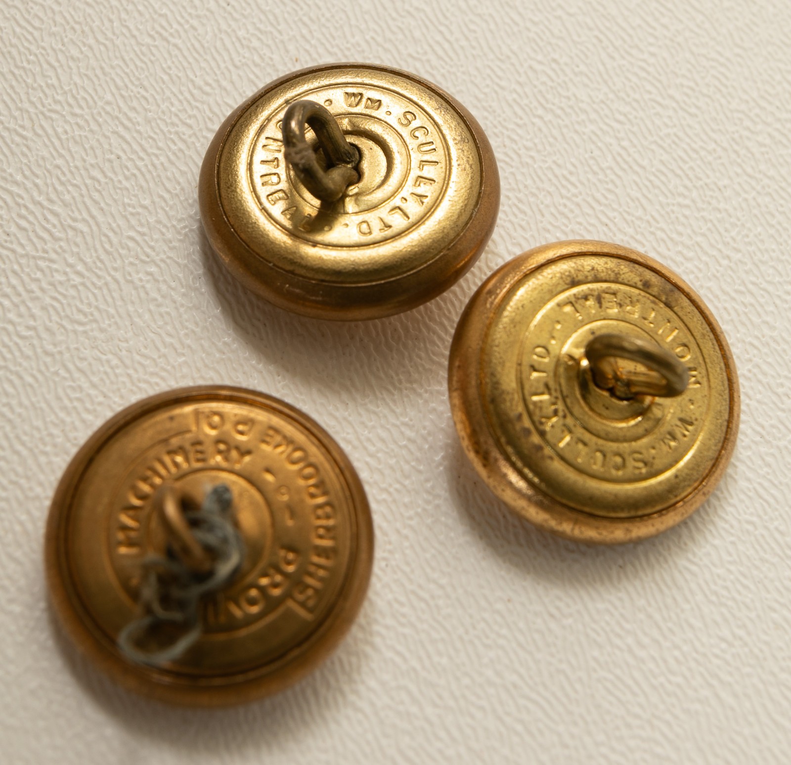 RCAF Royal Canadian Airforce 15 Button Lot (P3L-18/JSF6)7/8″ Brass Gaunt Sculley