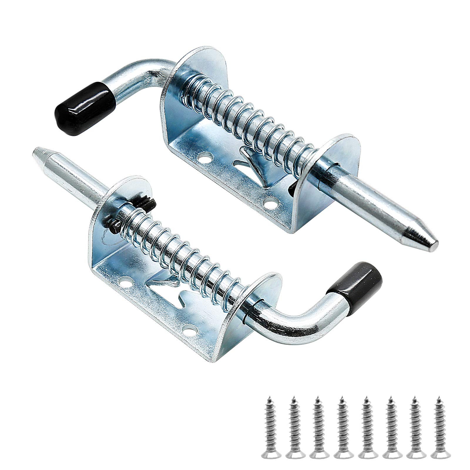 Bonsicoky 2PCS Spring Loaded Latch Pin, 5 Inch 304 Stainless 10mm x 128mm