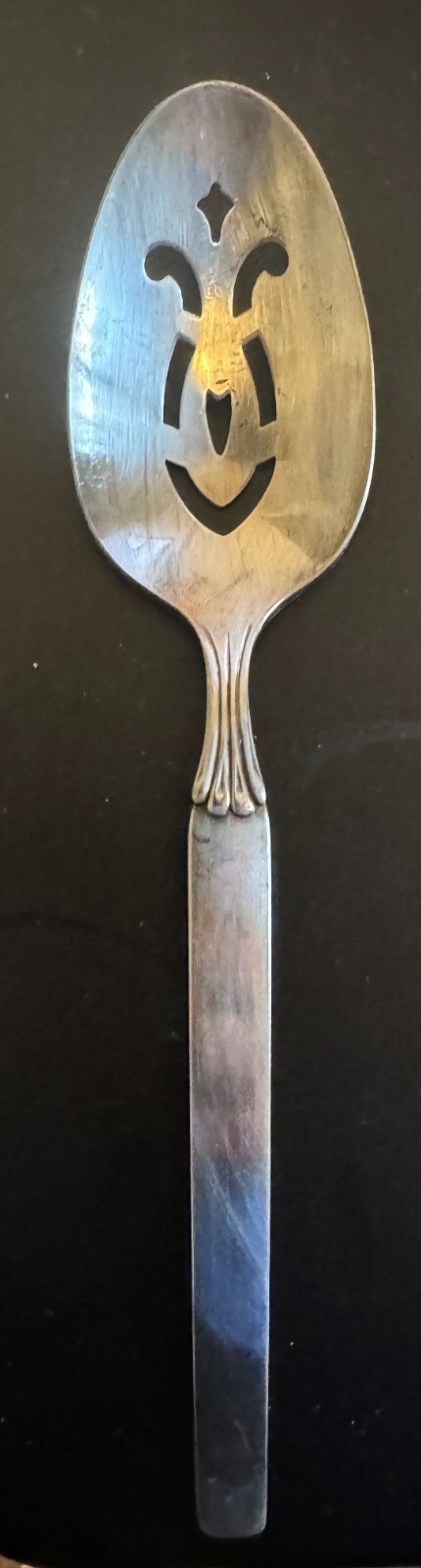 Pierced Tablespoon (Serving Spoon) Twilight (Silverplate, 1956) by ONEIDA SILVER