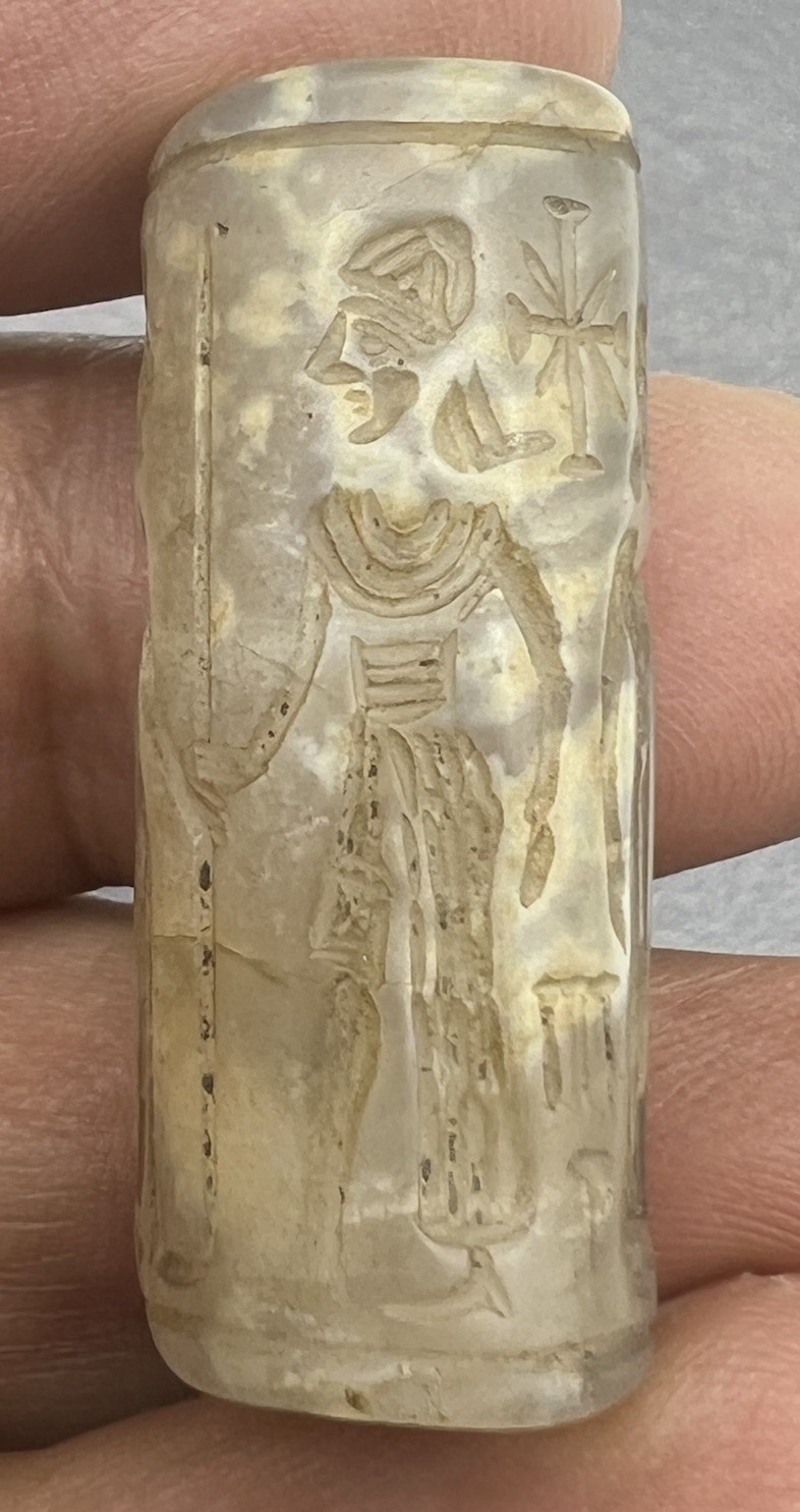 Natural Carnelian Signet Amulet Merchandise Seal Historic Carved Near East