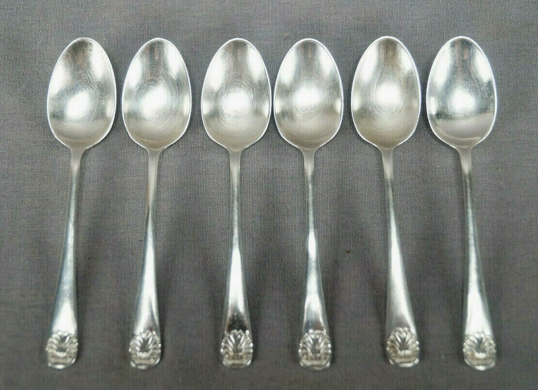 Set of 6 Cooper Brothers & Sons Sheffield Sterling Silver Demitasse Spoons C1955