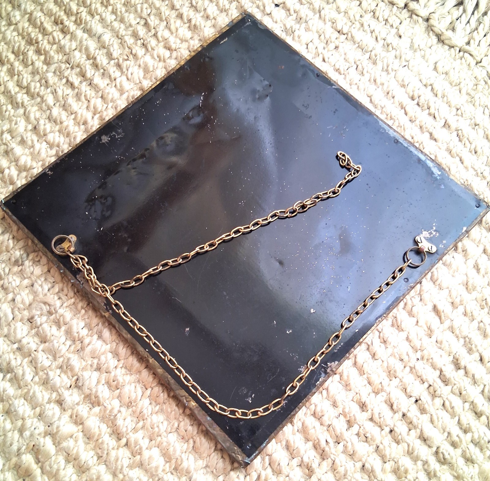 Antique Arts & Crafts Copper Repousse Mirror C1900’s