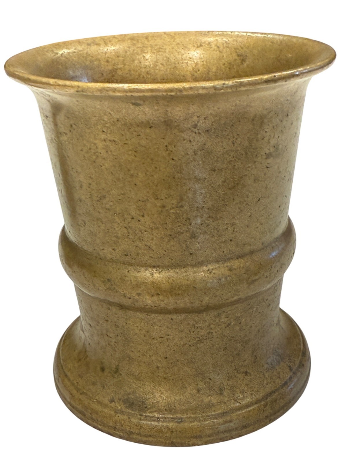Vintage Solid Brass Mortar & Pestle Apothecary Pharmacy Kitchen Large Heavy Duty
