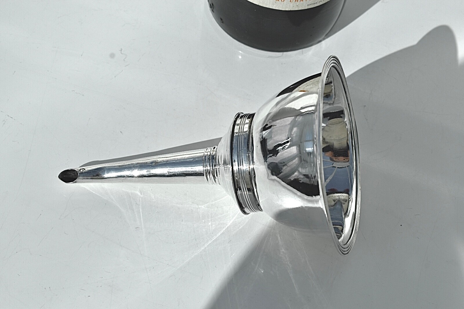 Solid Silver George lll Wine Funnel By Peter, Ann & William Bateman London, 1803