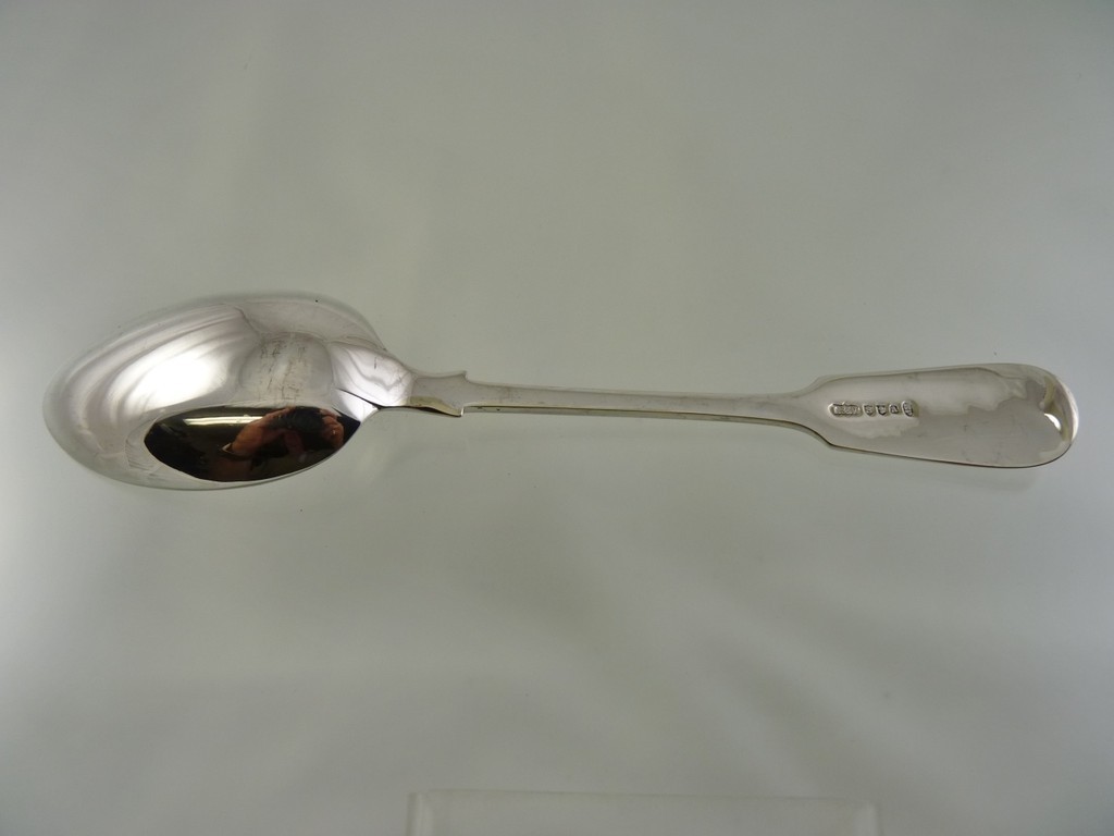 FIDDLE BACK or TIPPED TABLE SPOON BY LEE & WIGFULL SHEFFIELD