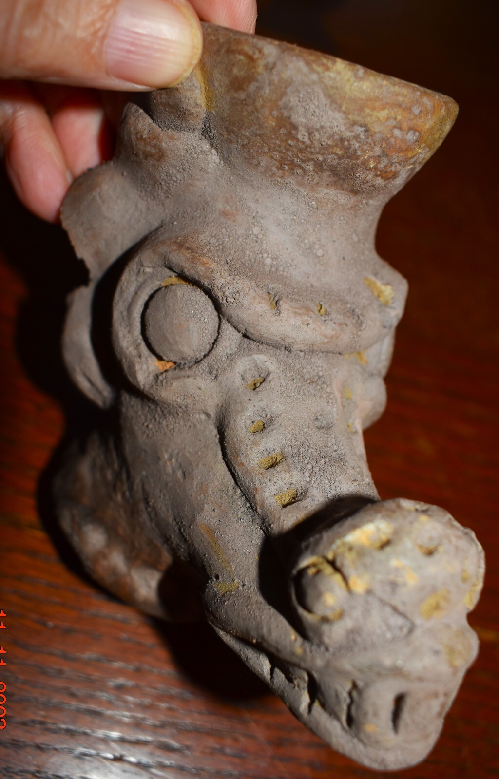 NICOYA RITUAL CROCODILE BOWL 6″ BEAUTIFUL!!
