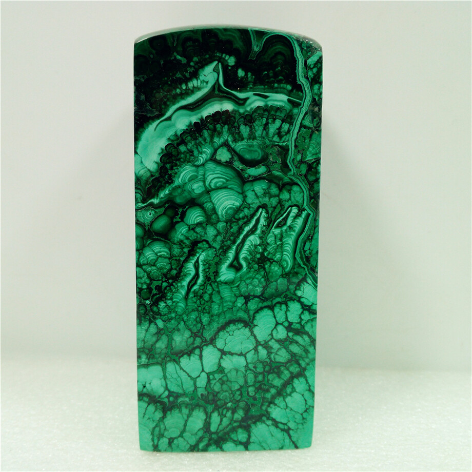 3.6″1lb Marvelous Natural Malachite Seal Specimen Display Congo Y1220