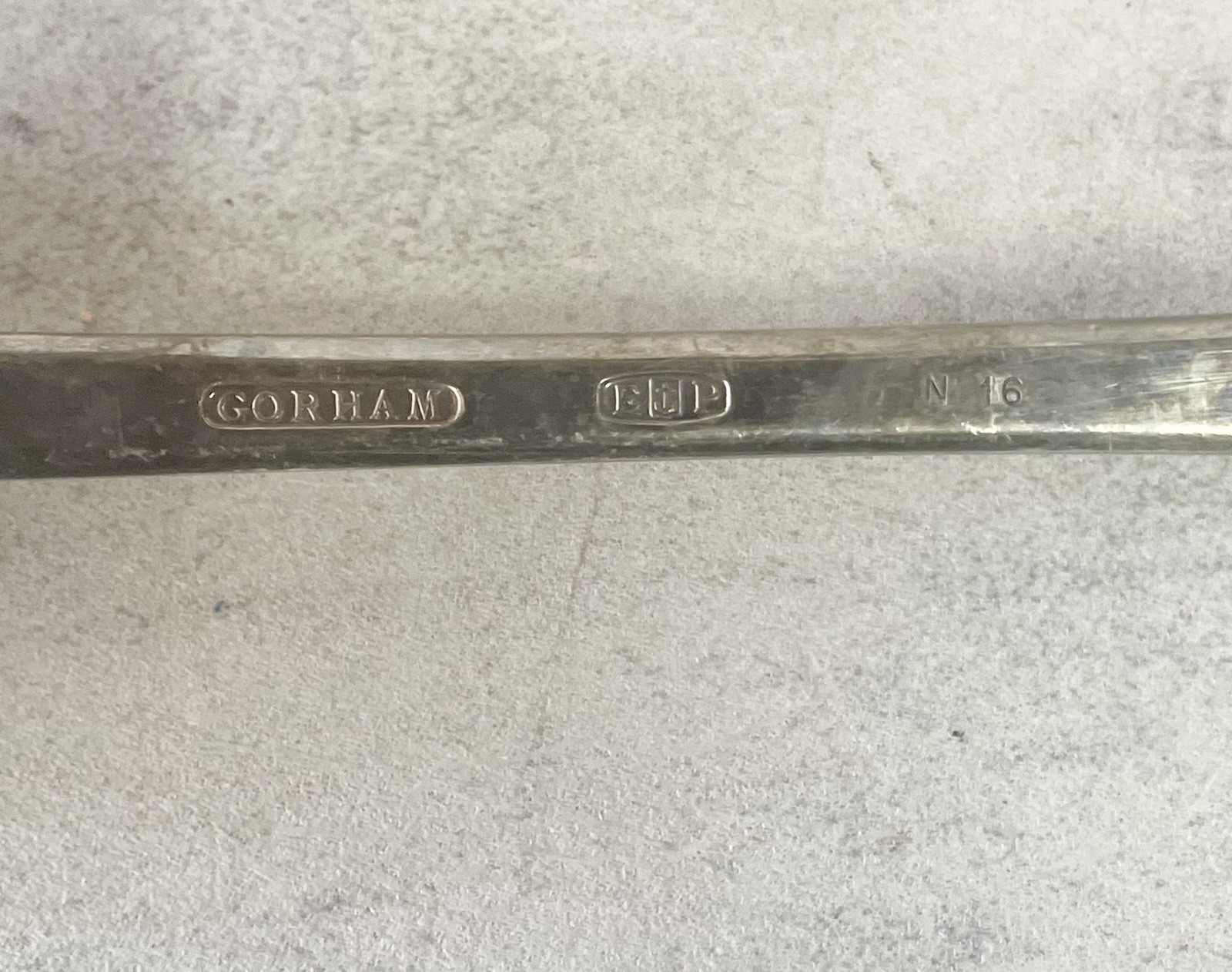 Antique Gorham Rochambeau 1780 Silverplate Serving Spoon 12”