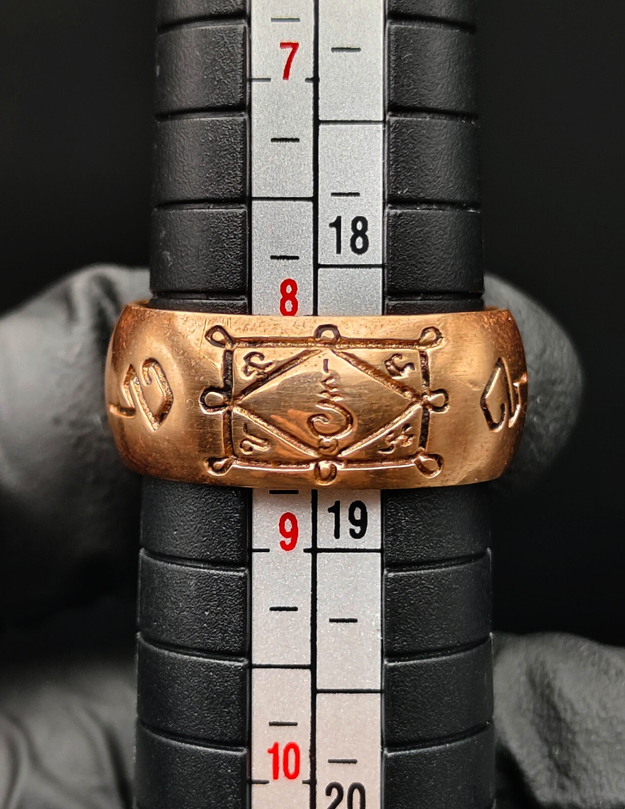 Exquisite Powerful Holy LP Kuay Protect Famous Pink Golden Ring 8.5 US Amulet CK