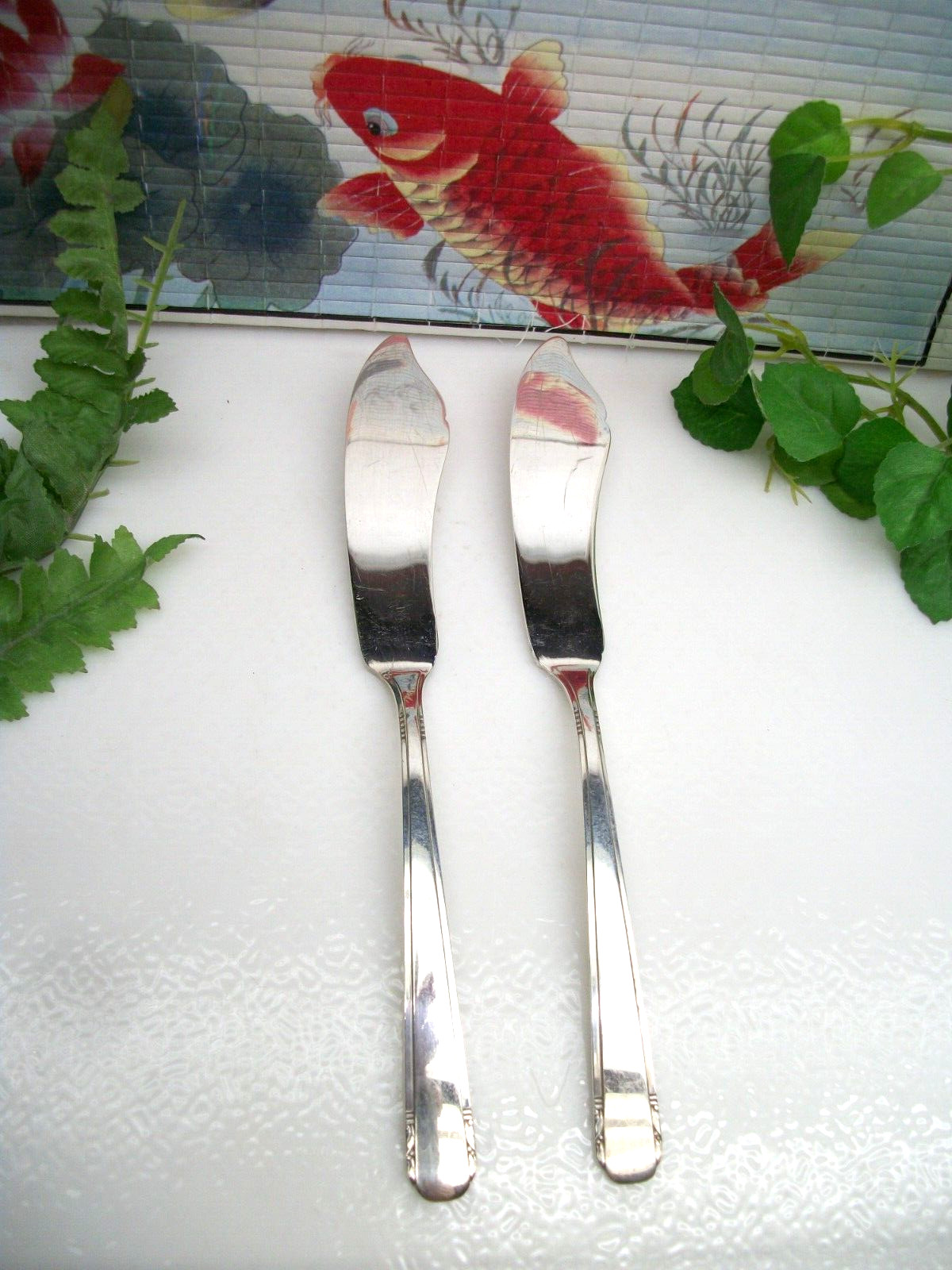Oneida Community ELAINE Silverplate Master Butter Spreader Knives 1926
