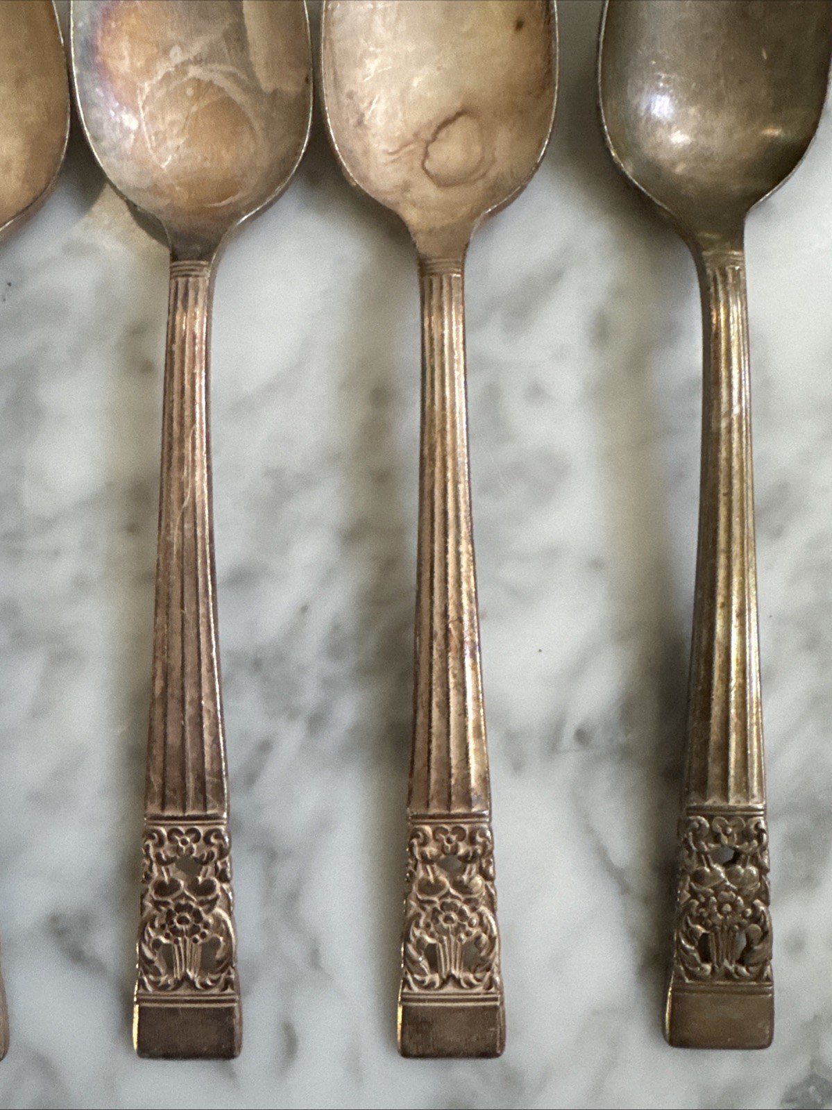 Oneida Community CORONATION Teaspoons Spoons Silverplate Set Of 6