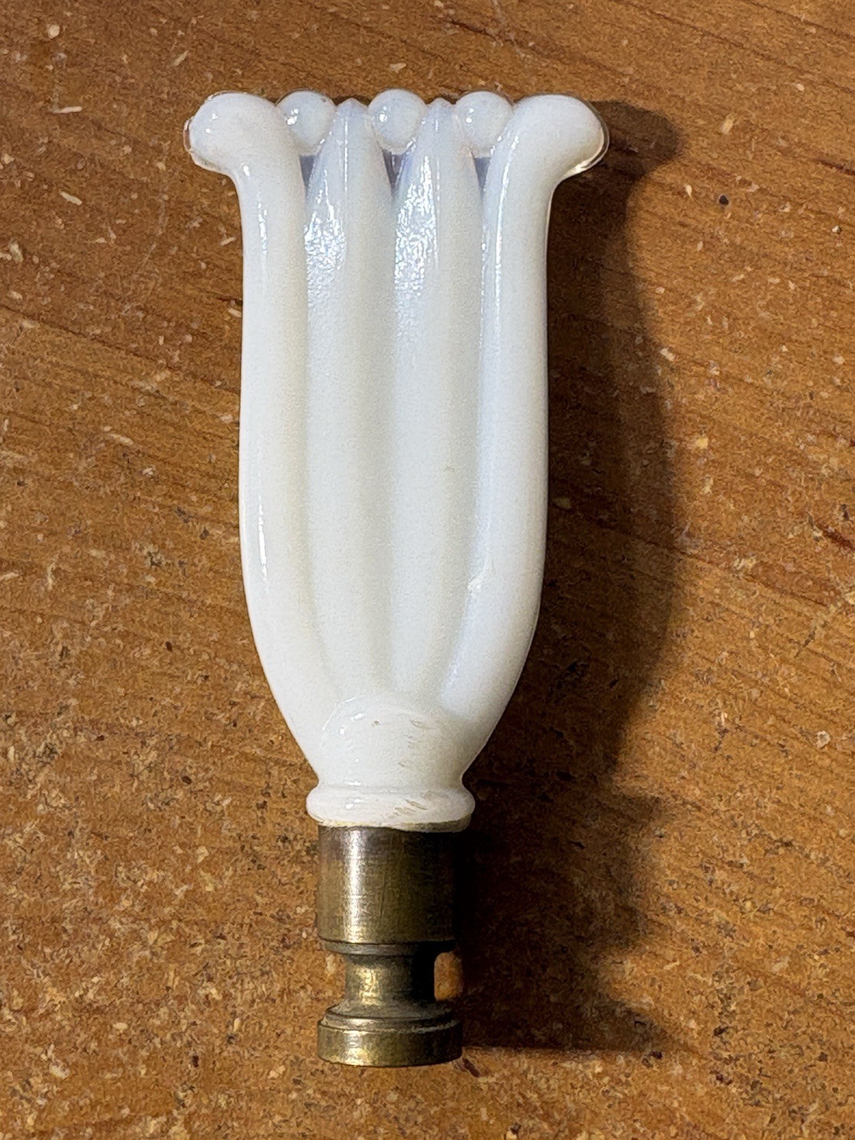 1930’s / 40’s VINTAGE FINIALS LOT OF 5 OPALESCENT ALACITE ART DECO GLASS