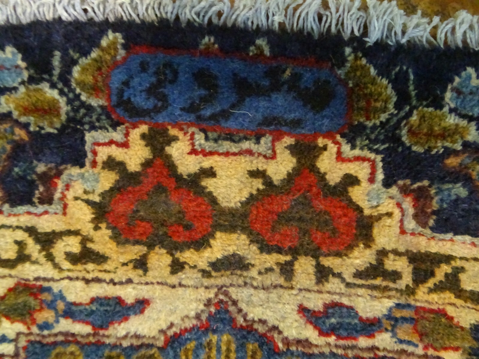 Exquisite 1950’s Authentic Vintage Mint Hand Made Knotted Rug 9.7 x 12.8
