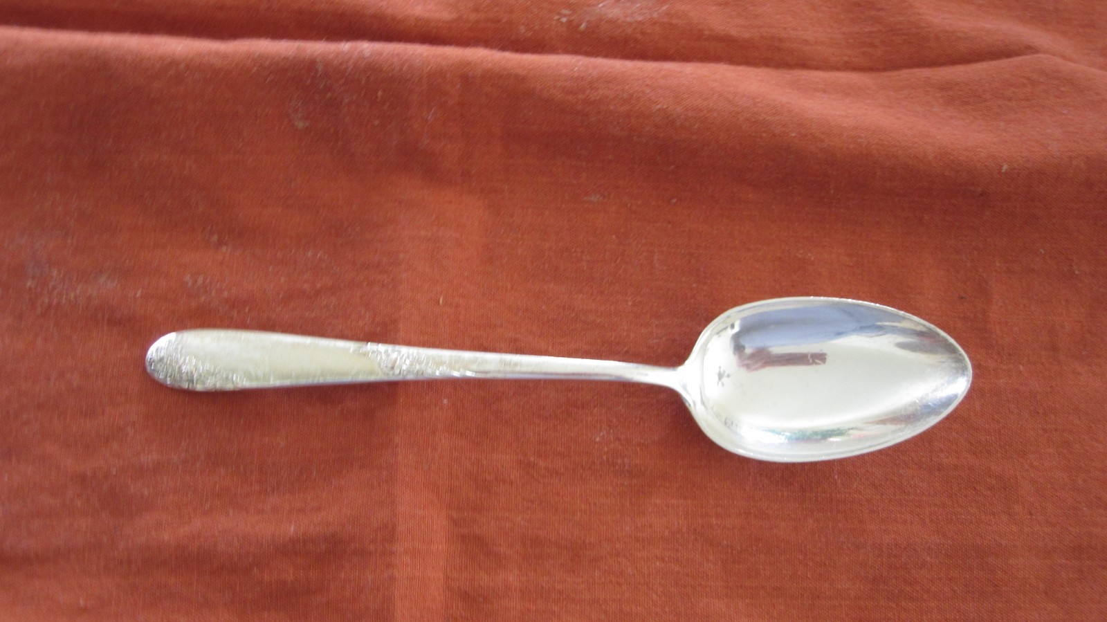 LUNT SWEETHEART ROSE STERLING SILVER TEASPOON NO MONOGRAM
