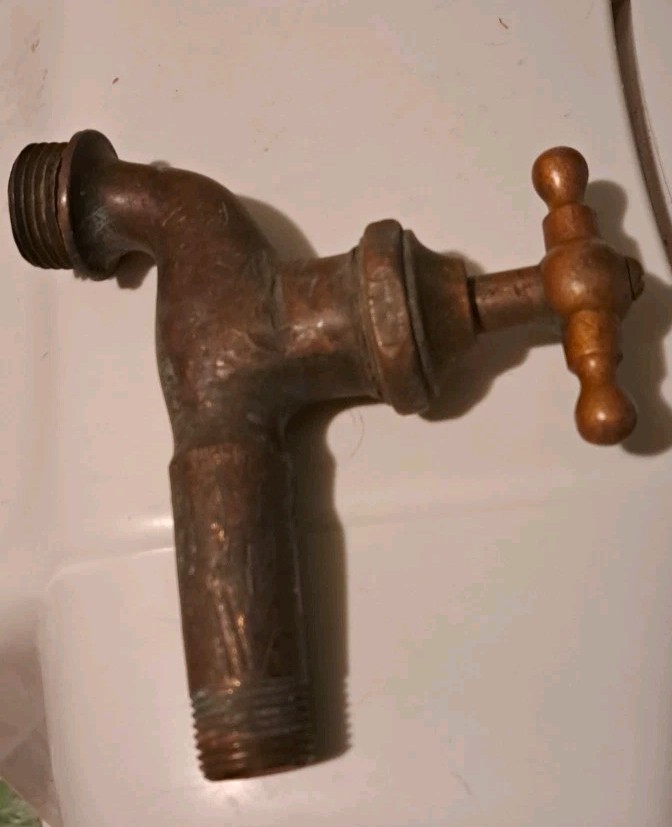 Antique Copper Water Spigot Indoor/Outdoor Tap 1930’s