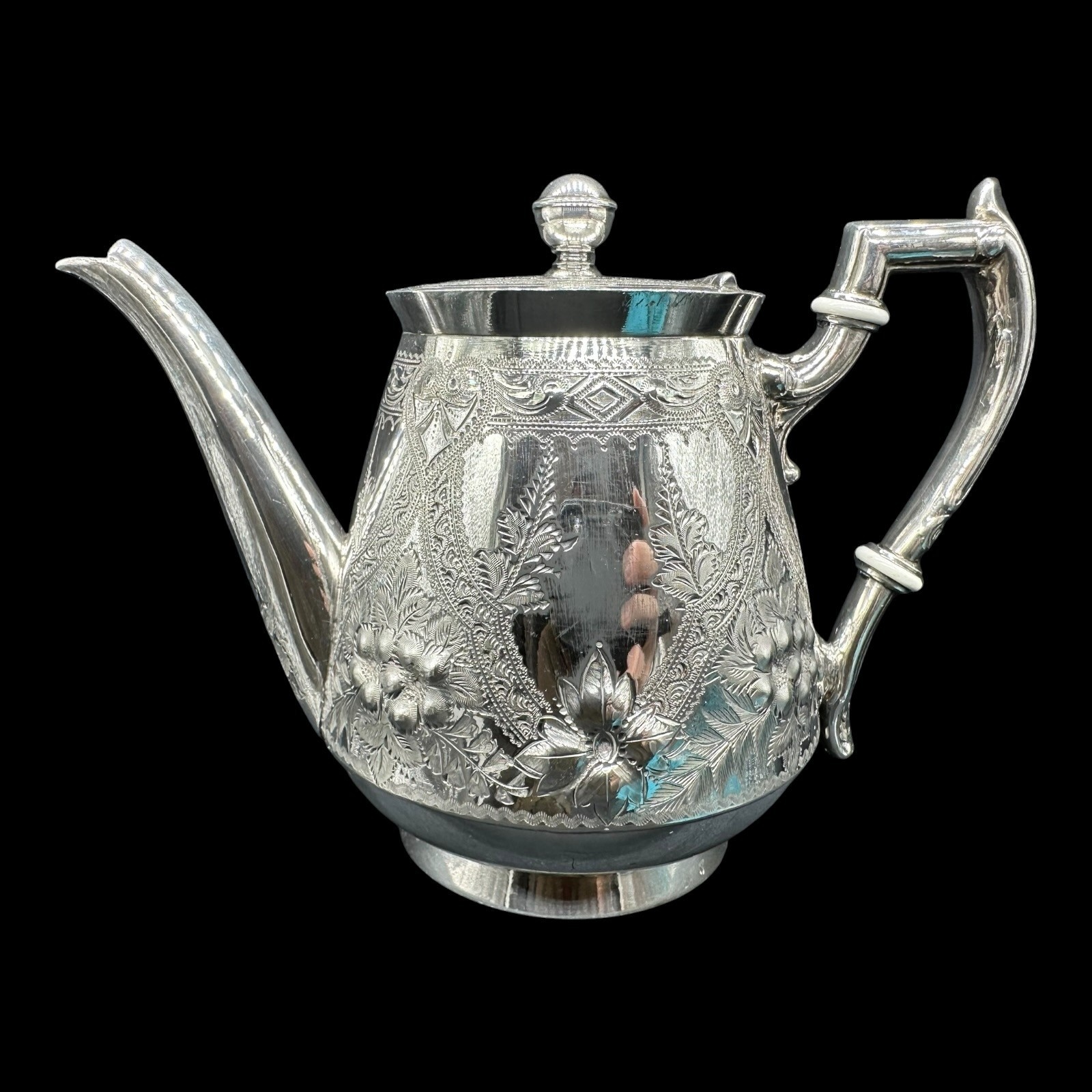 **VICTORIAN** LEE & WIGFULL SILVER PLATED 3 PIECE TEASET C1880 **GOOD QUALITY**