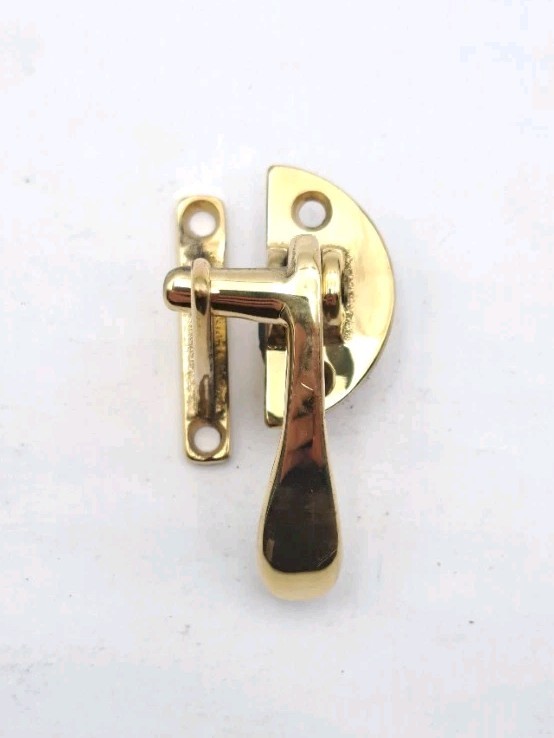 Antique Door Latch Lock Vintage Reproduction Right Handle Brass Hardware