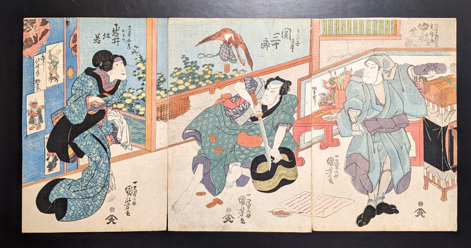 Japanese Ukiyo-e Nishiki-e Woodblock Print 4-854 Utagawa Kuniyoshi 1833