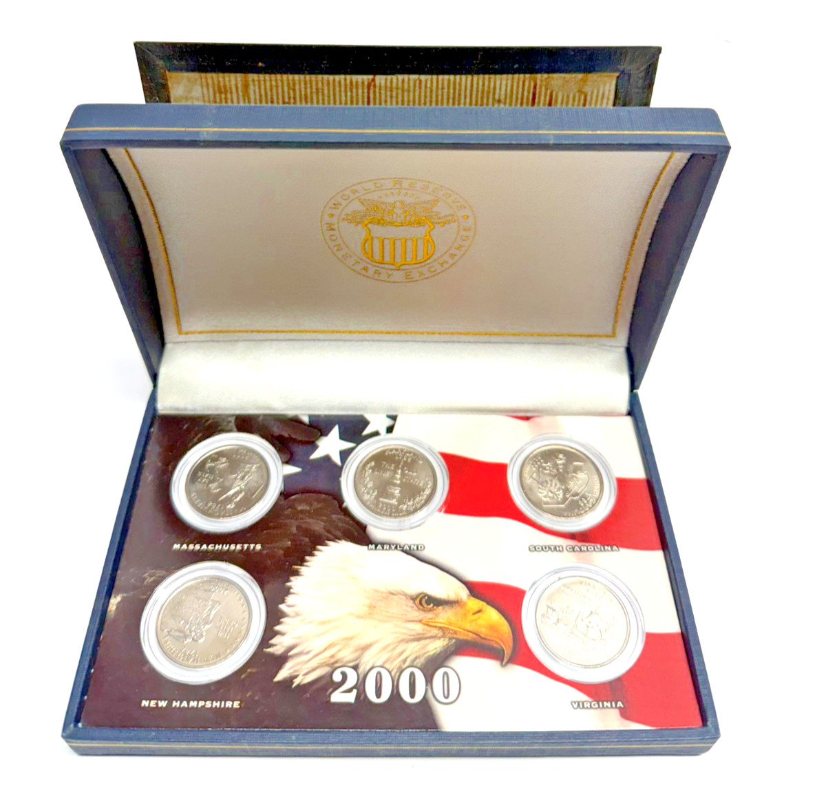 Vtg 2000 Mint State Quarter Collection 5-Coin Set World Reserve MonetaryExchange