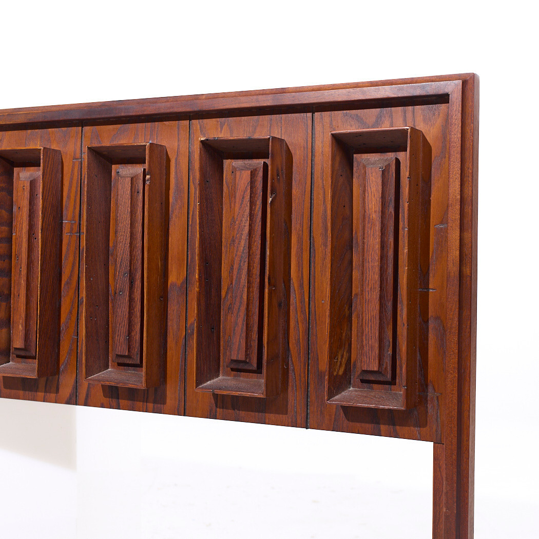 Dillingham Mid Century Pecky Cypress King Headboard