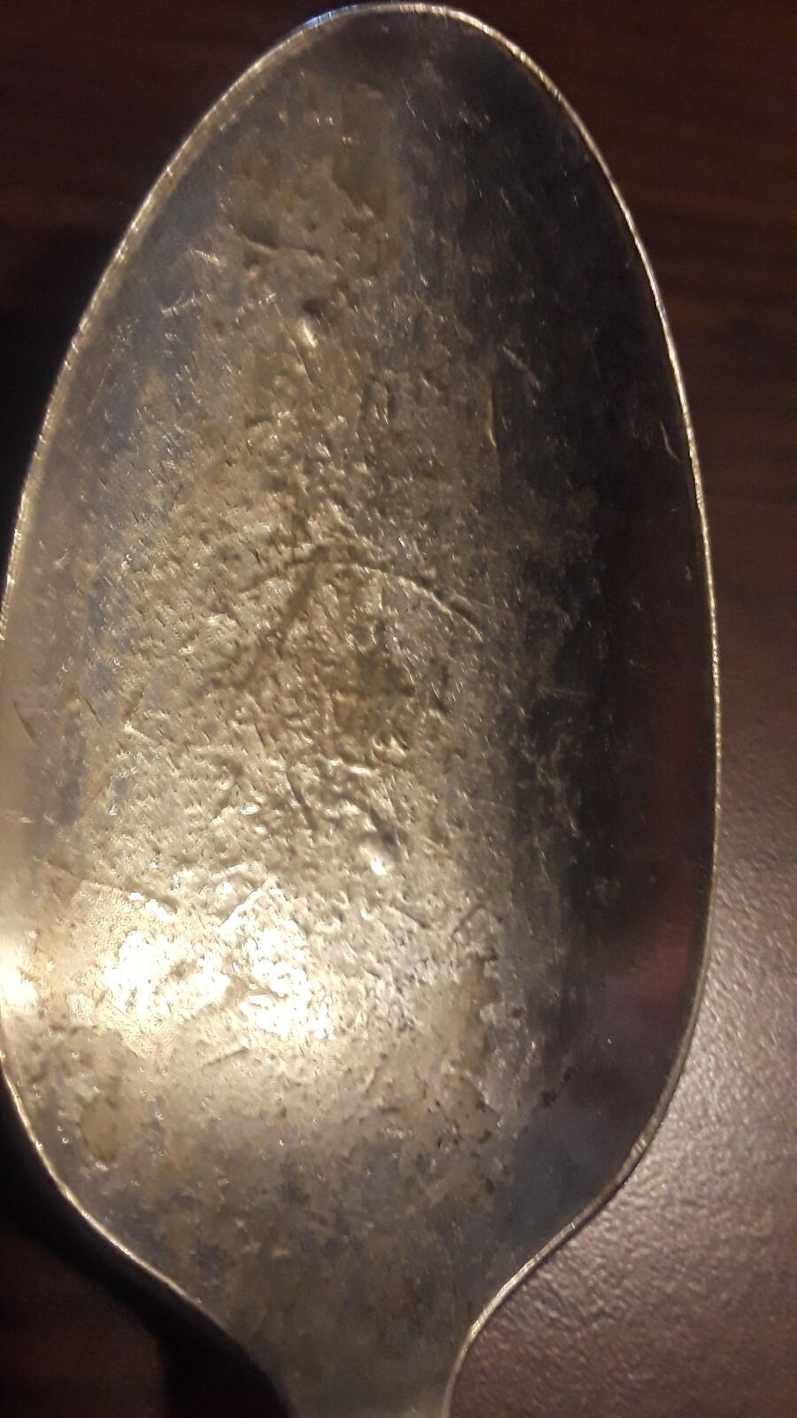 Nice Vintage Greenbrier Hotel Large 8 1/4″ Silver Solder Serving Spoon