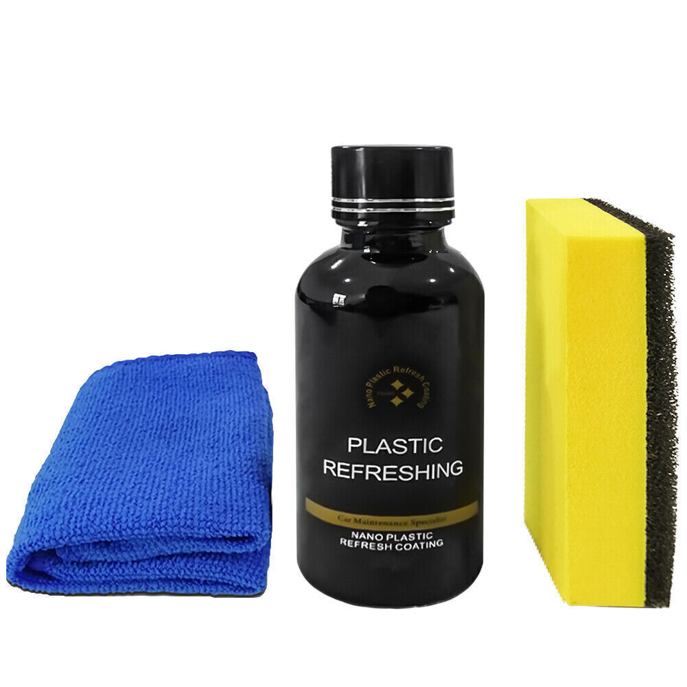 30ml Car Plastic Trim Restorer Cleaning Agent Long-Lasting Polishing Solution!